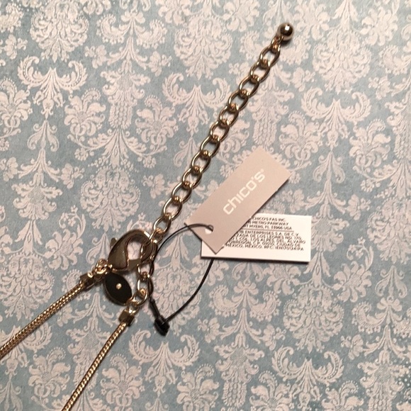 Long Matte Gold Shell Necklace - Picture 3 of 3